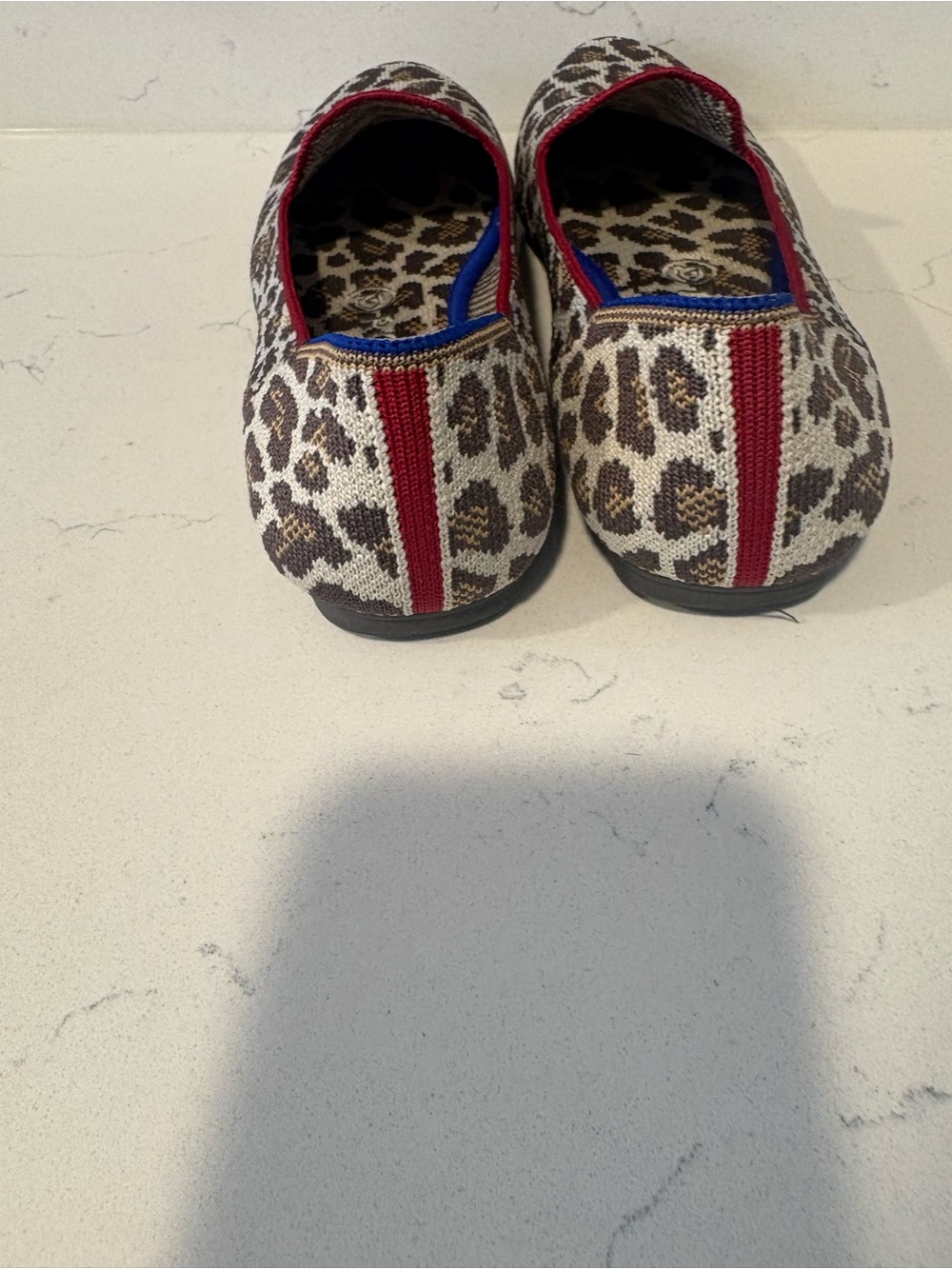 Leopard Print Slip-On Rothy’s with Contrast Trim - Picture 6 of 9